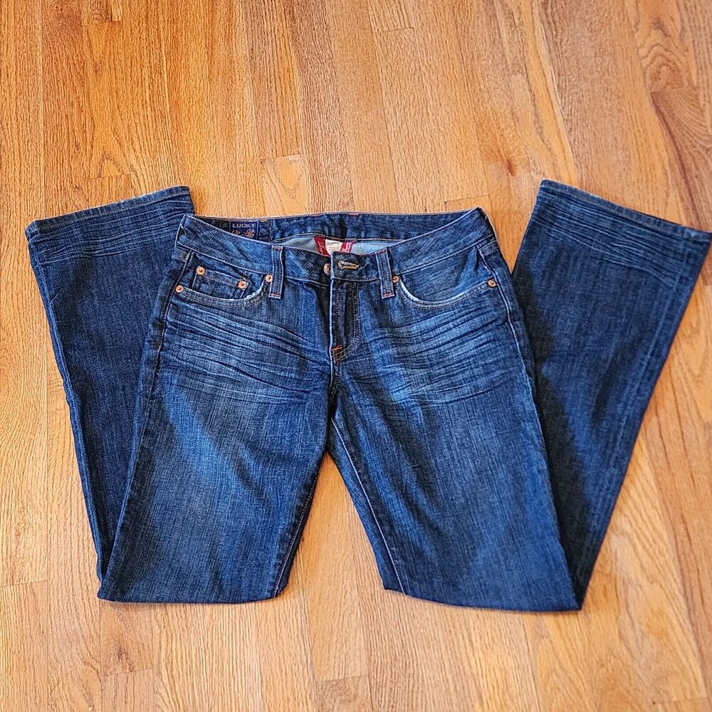 Lucky Brand Made in USA Lola Boot 31 inseam Vintage Style Jeans SZ 6 28